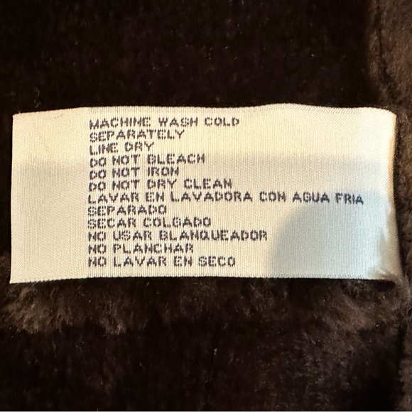 Faux Suede or Shearling Fur-Lined St. John’s Bay Coat, Small Petite - Picture 10 of 11